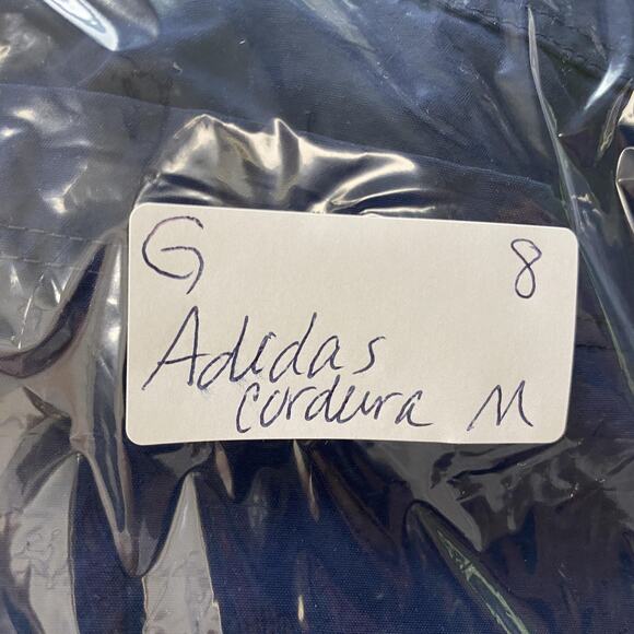 Adidas Cordura Shorts Mens Medium Blue Athletic Outdoor Running Zip Pocket - Picture 15 of 15